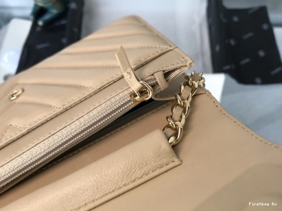 Firstbag Ru Silver Gold Bag CHANEL Hardware  Flap  With Lambskin 0716